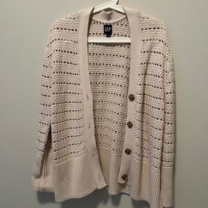 GAP 100% cotton button up sweater / cardigan